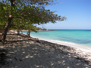 beachfrontage Caribbean island